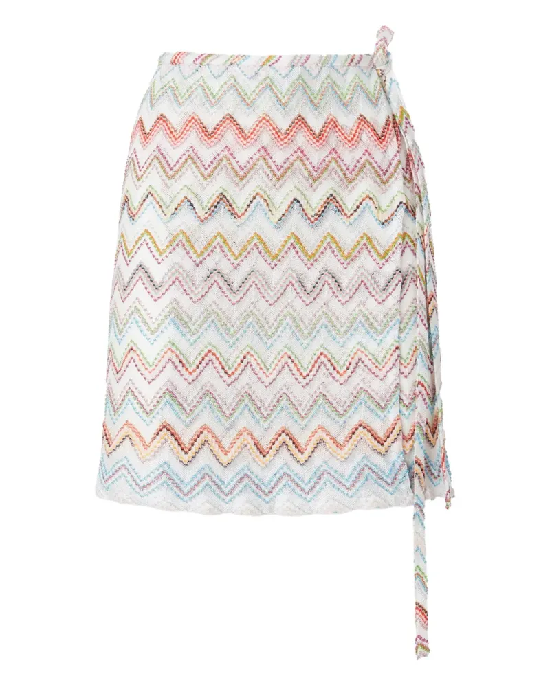 Missoni Minirock mit Zickzackmuster - Weiß Weiß