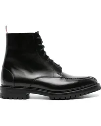 Thom Browne Wingtip Lederstiefel Schwarz