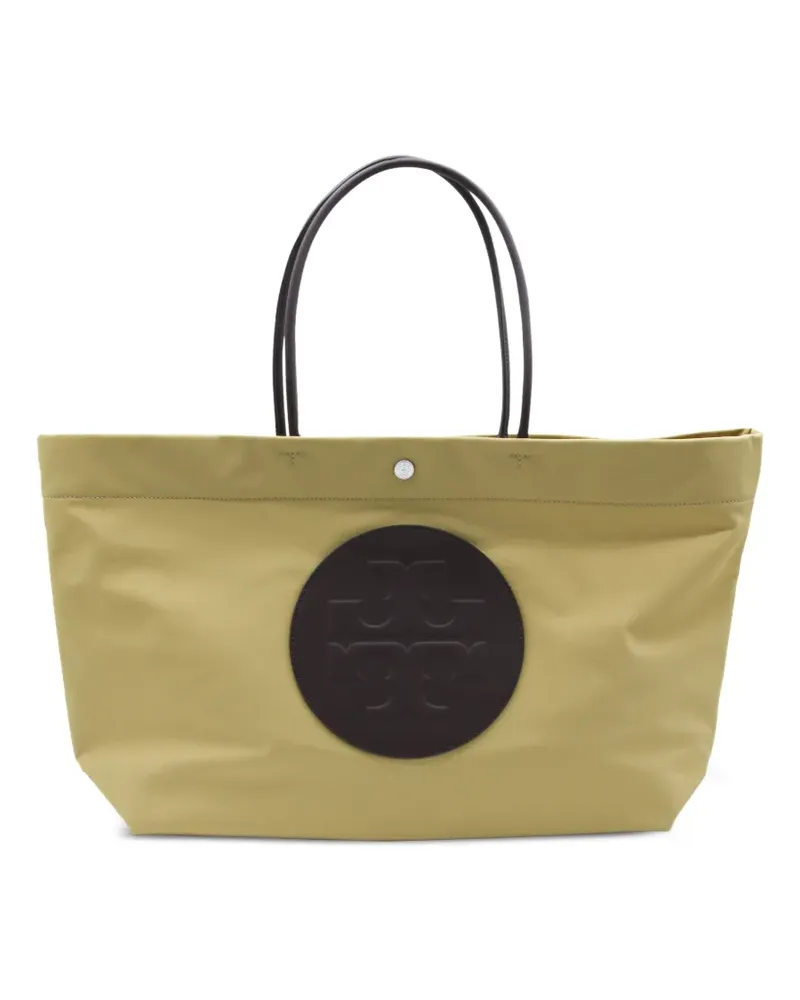 Tory Burch Ella Twist reversible logo appliqué tote bag - Nude Nude