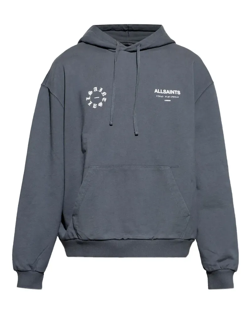 AllSaints Kindred Hoodie mit Print - Grau Grau
