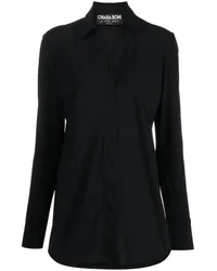 Chiara Boni Atena Slim-Fit-Hemd Schwarz