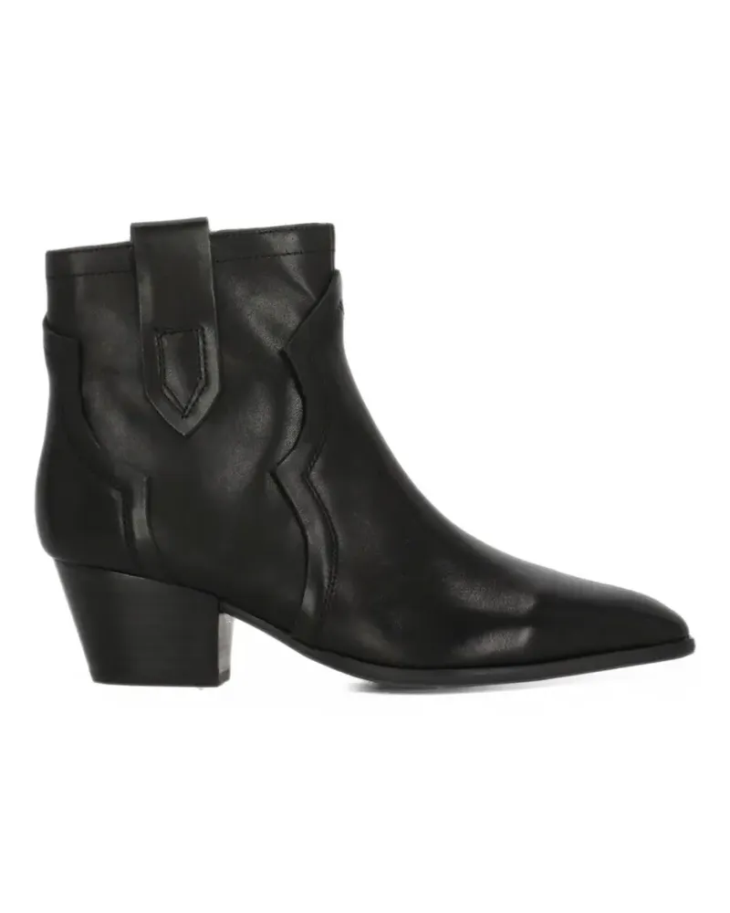 ash Flare pointed-toe panelled ankle boots - Schwarz Schwarz