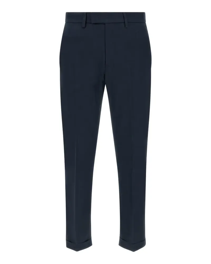 Department 5 logo-patch pleated trousers - Blau Blau