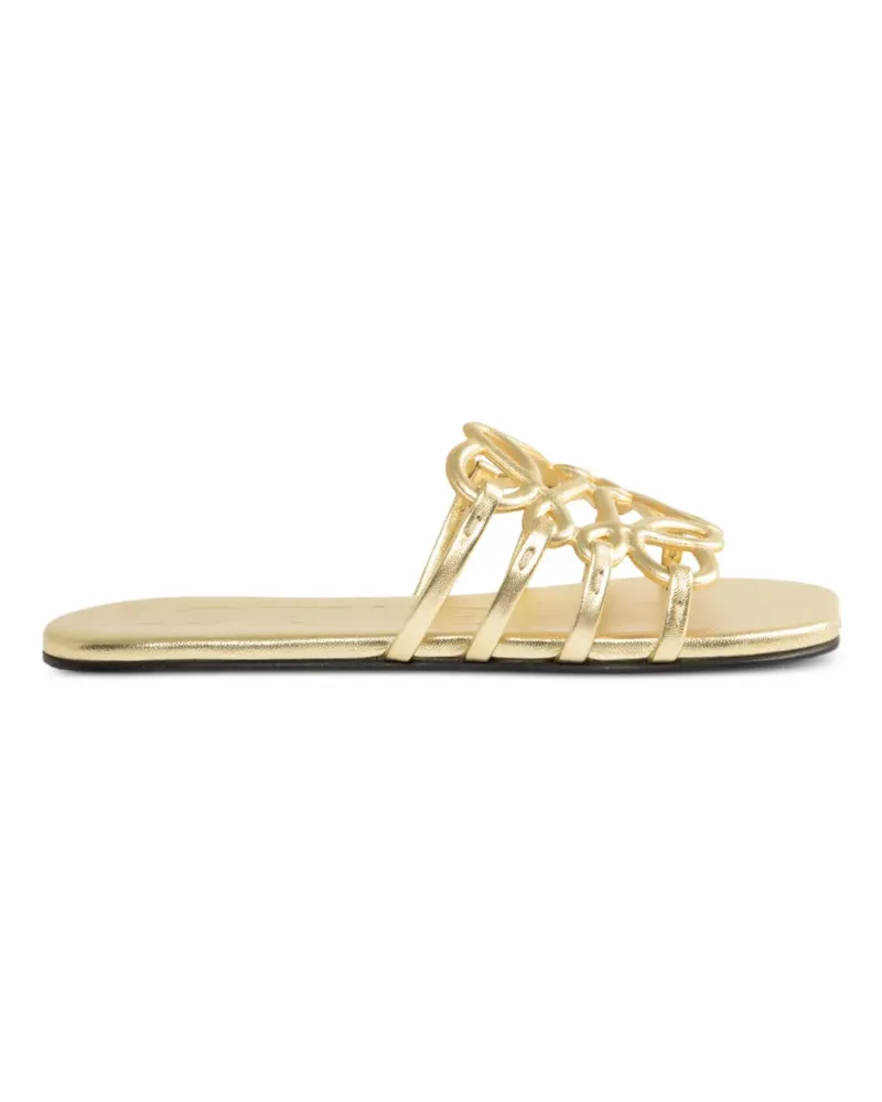 Loewe Petal Anagram sandals - Gold Gold