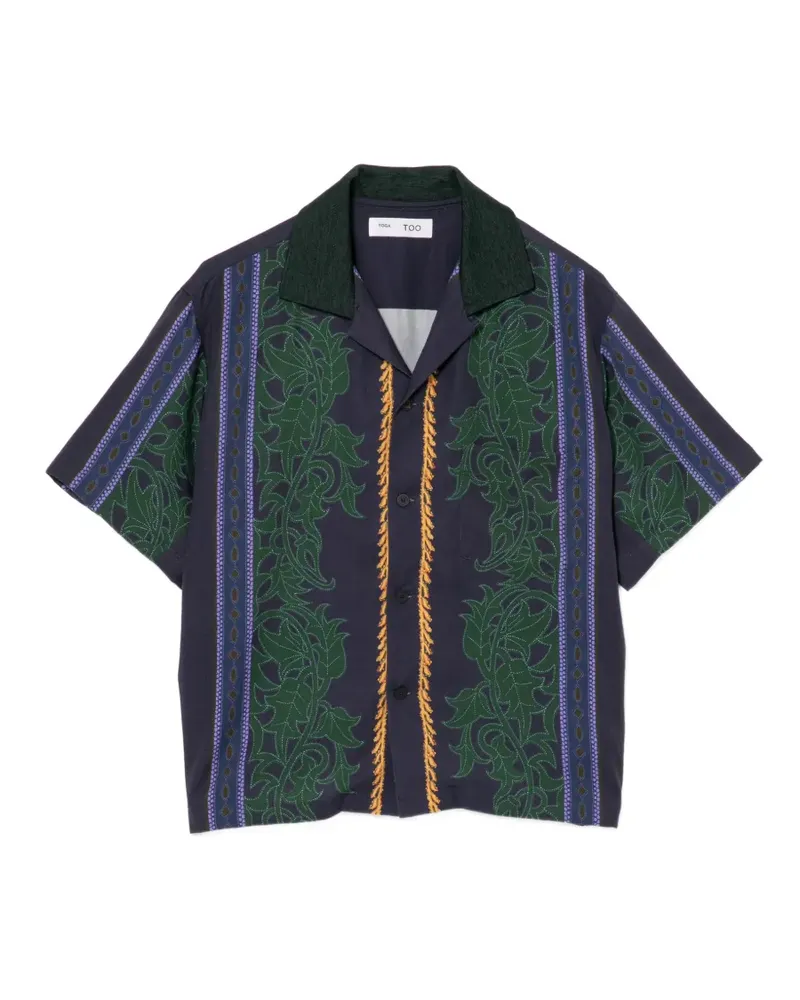 Toga Hemd mit Print - Blau Blau