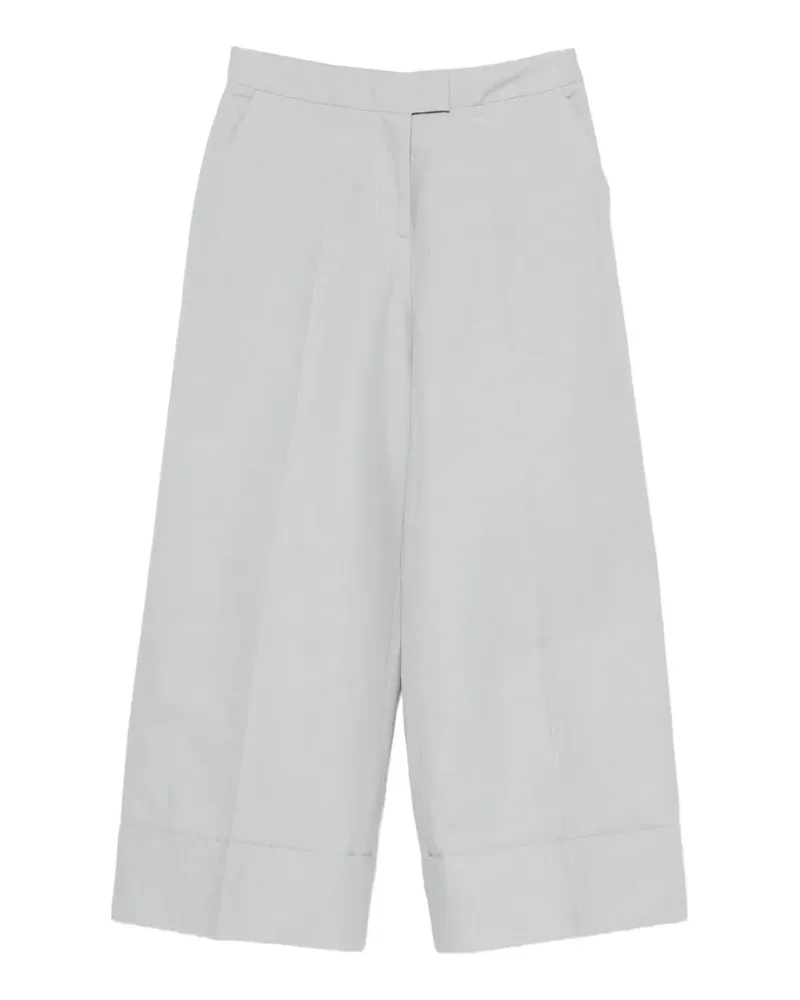 PT TORINO pressed-crease cropped trousers - Grau Grau