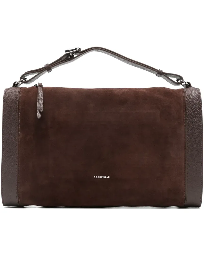 Coccinelle suede panelled tote bag - Braun Braun