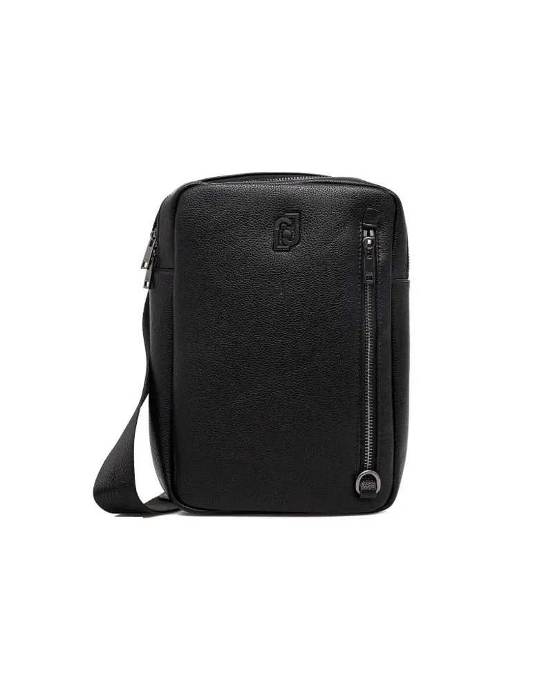 Liu Jo Kuriertasche mit Logo-Schild - Schwarz Schwarz