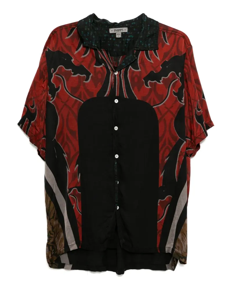 Stain Shade Hemd mit grafischem Print - Schwarz Schwarz
