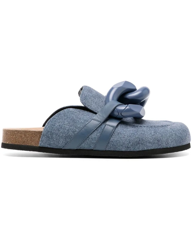 J.W.Anderson Mules mit Kettendetail - Blau Blau