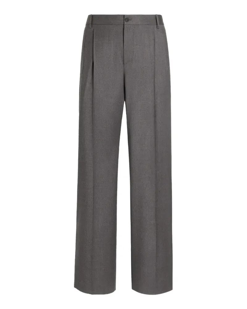Dolce & Gabbana Hose aus Flanell - Grau Grau
