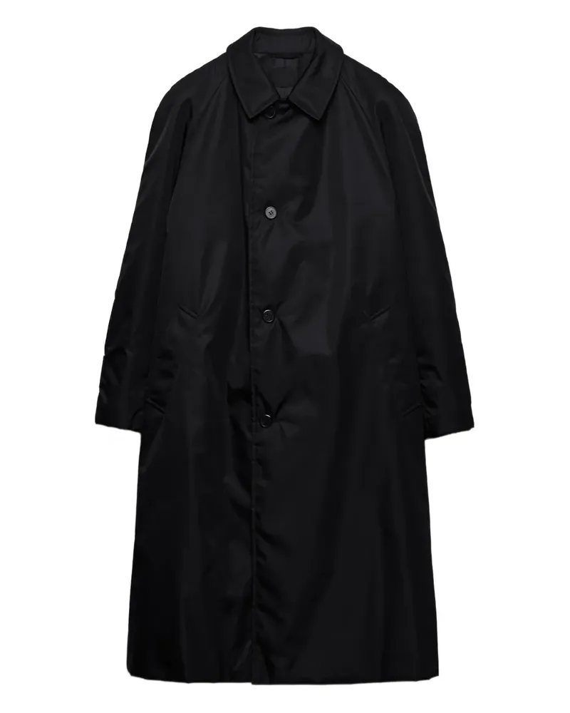 Prada Mantel im Hemdstil mit Raglanärmeln - Schwarz Schwarz