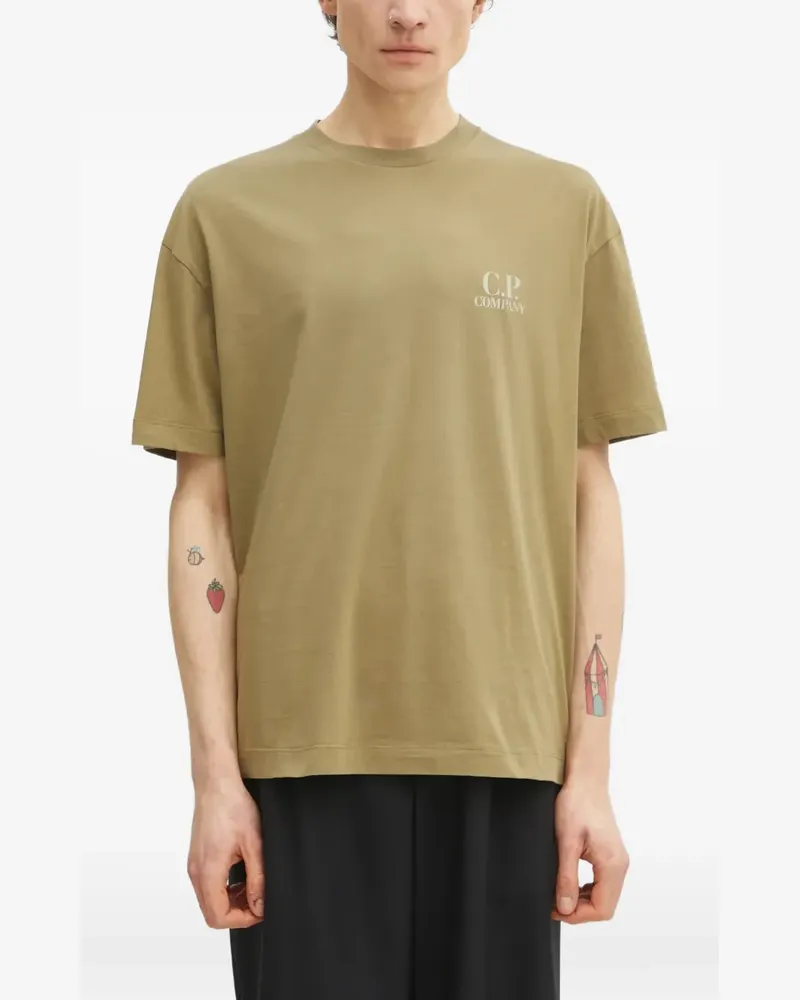 C.P. Company T-Shirt mit Logo-Detail - Grün Grün