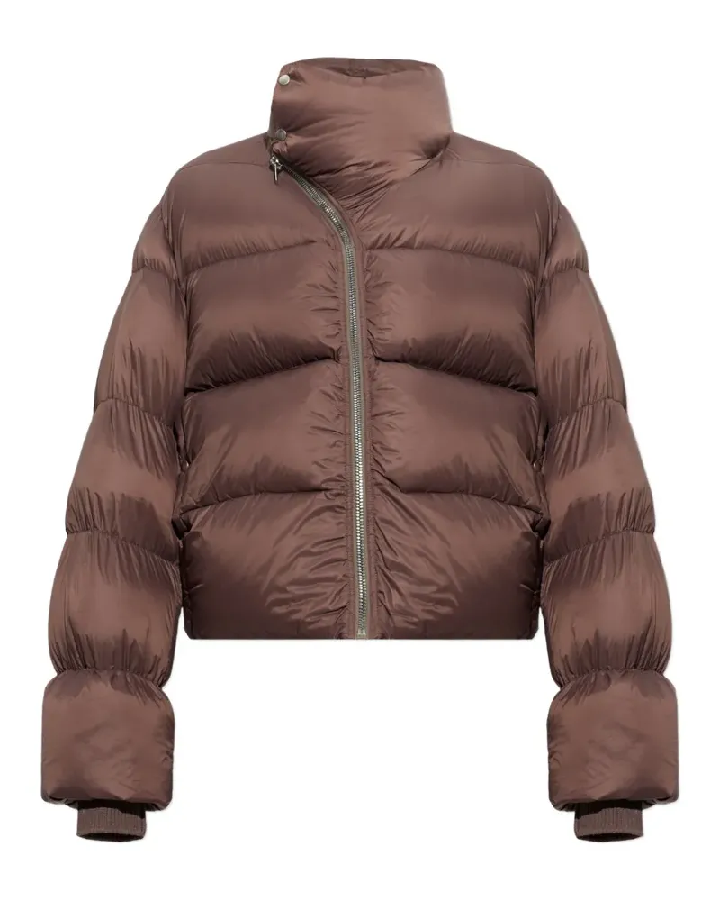 Rick Owens quilted stand-up collar down jacket - Braun Braun