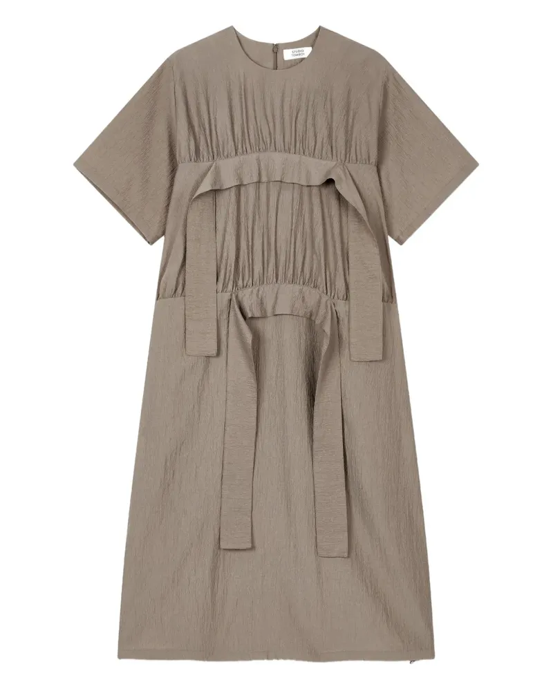 STUDIO TOMBOY Minikleid mit kurzen Ärmeln - Braun Braun