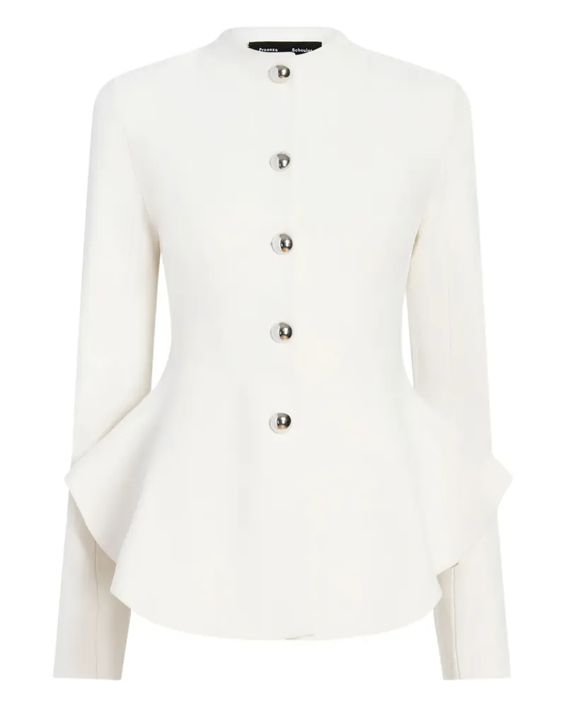 Proenza Schouler Dasha Jacke mit Knöpfen - Weiß Weiß
