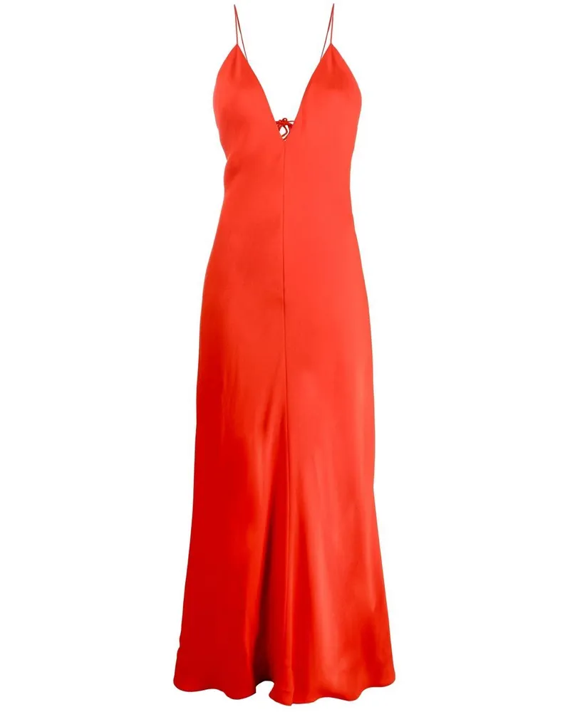 Stella McCartney Bodenlanges Kleid - Rot Rot