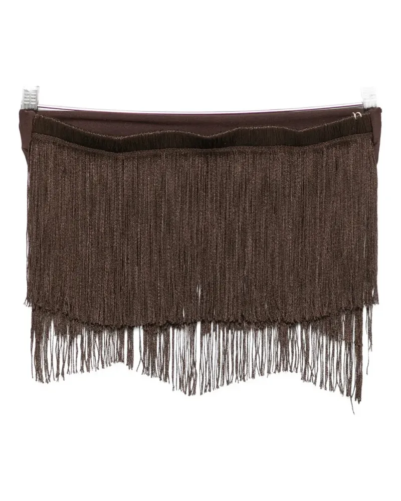 BLESS Dara fringed top - Braun Braun