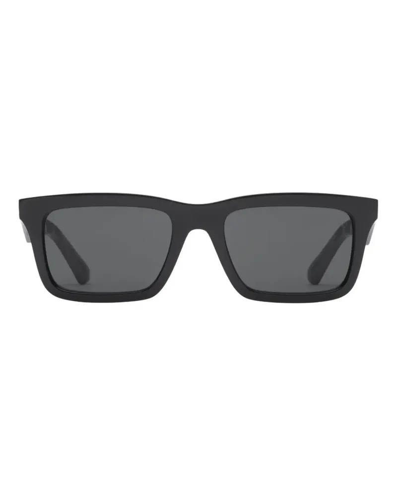 Burberry logo rectangular sunglasses - Schwarz Schwarz