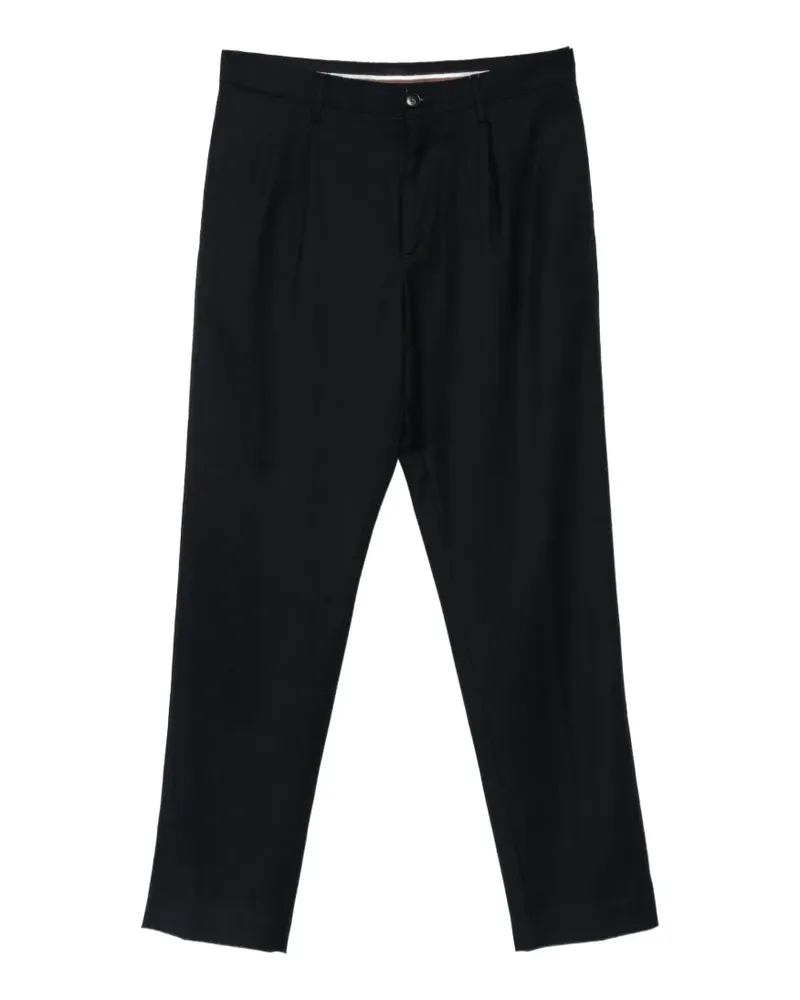 Canali pleated wool trousers - Blau Blau