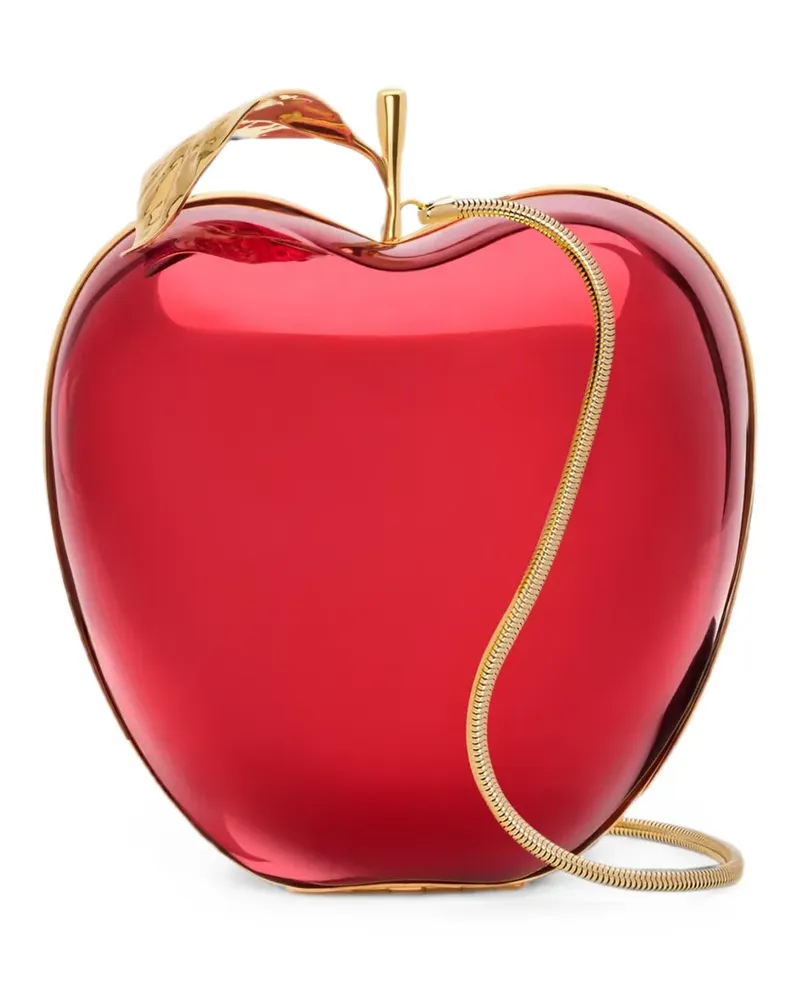 Oscar de la Renta Clutch in Apfelform - Rot Rot