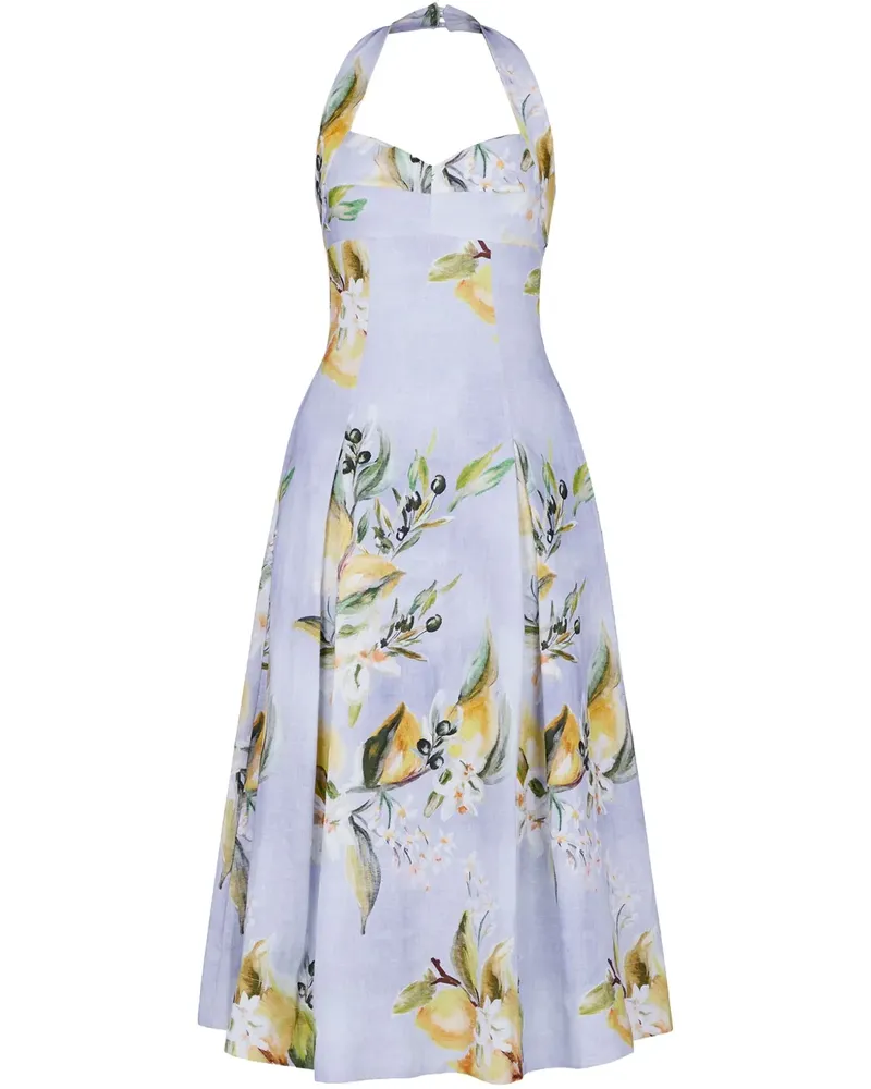 NICHOLAS Seraphina Midikleid - Blau Blau