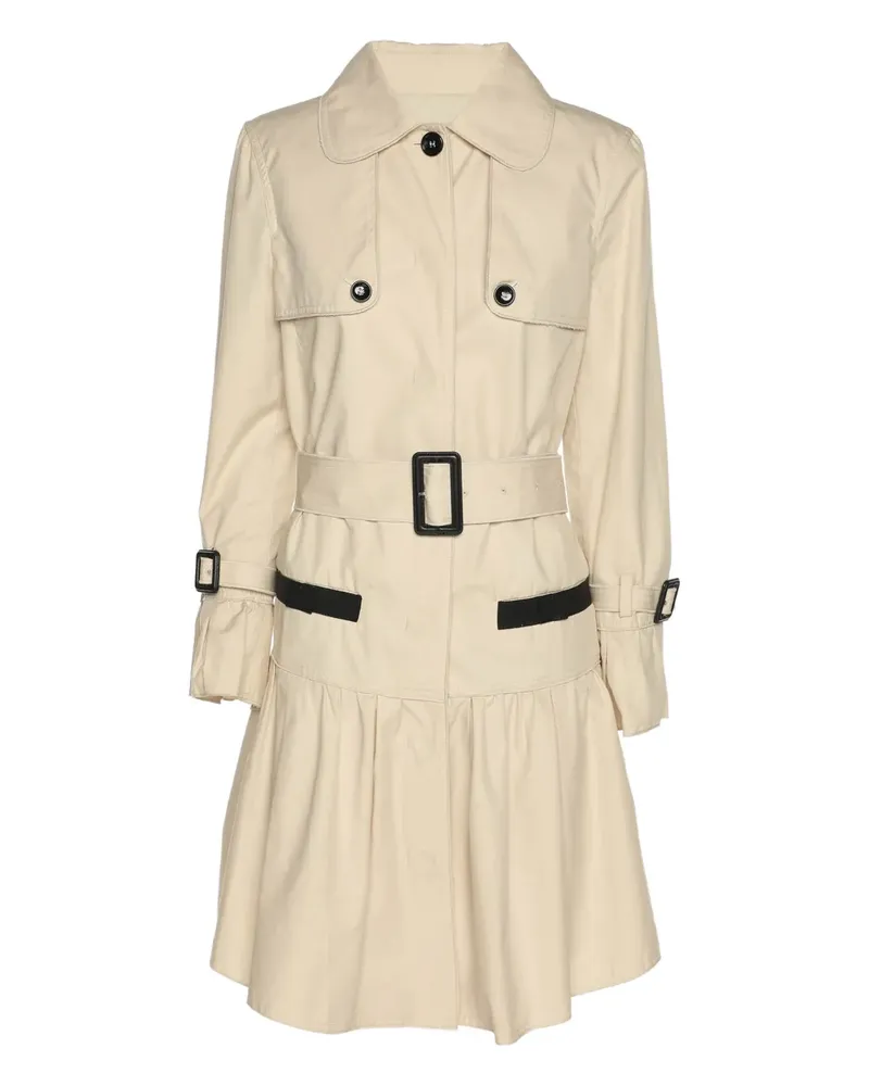 Dolce & Gabbana Gabardine-Trenchcoat mit Gürtel - Nude Nude
