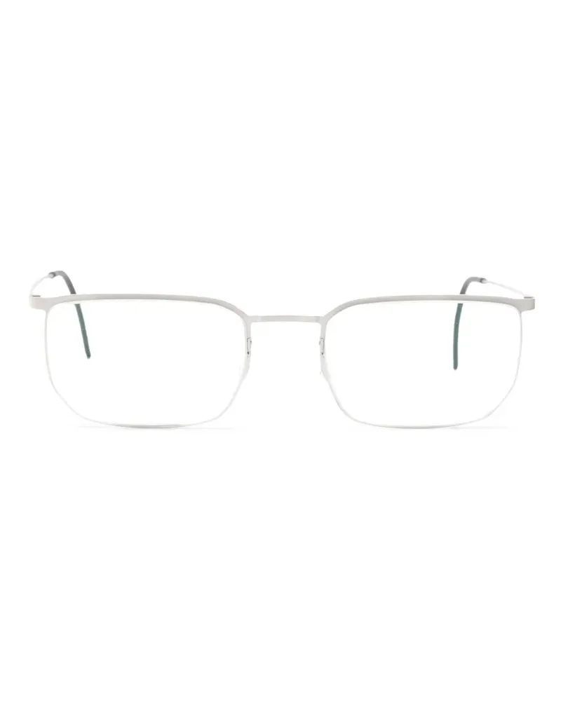 Lindberg Brille mit eckigem Gestell - Silber Silber