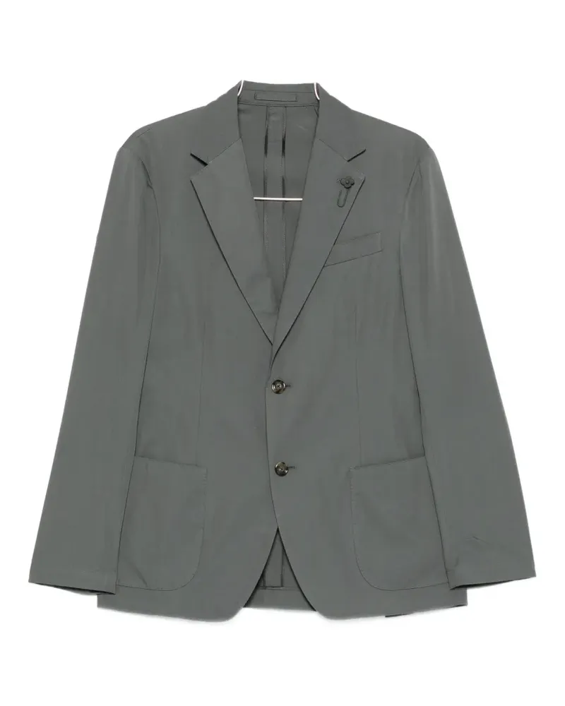 LARDINI notch-lapel single-breasted blazer - Grau Grau