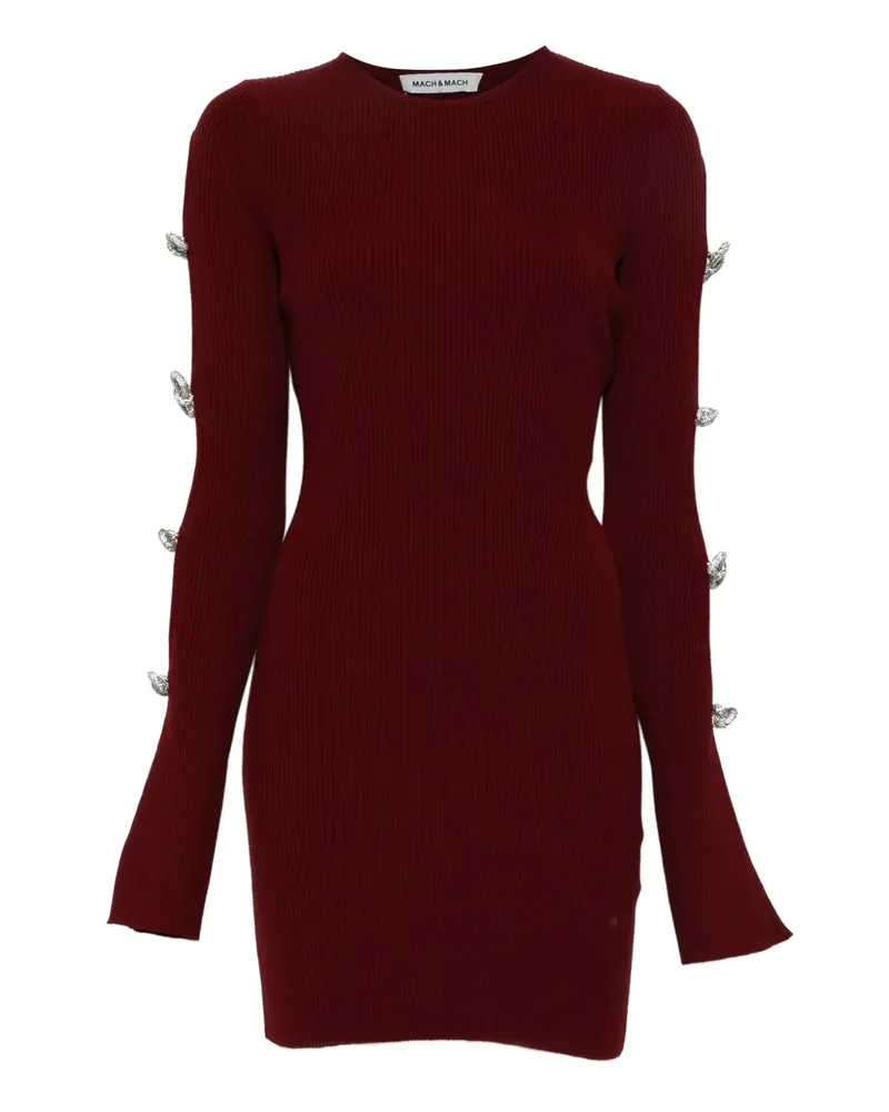 Mach & Mach Kleid mit Schleifendetail - Rot Rot