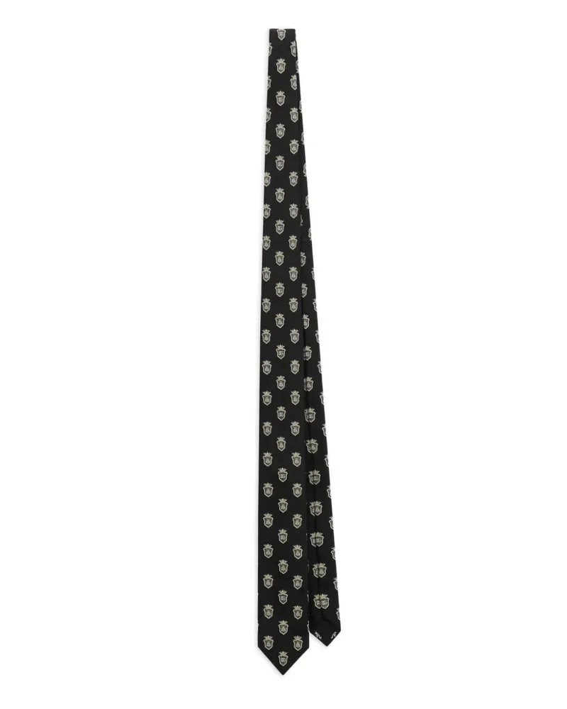Dolce & Gabbana Krawatte aus Seide - Schwarz Schwarz