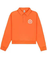 SPORTY & RICH Sweatshirt mit Polokragen Orange