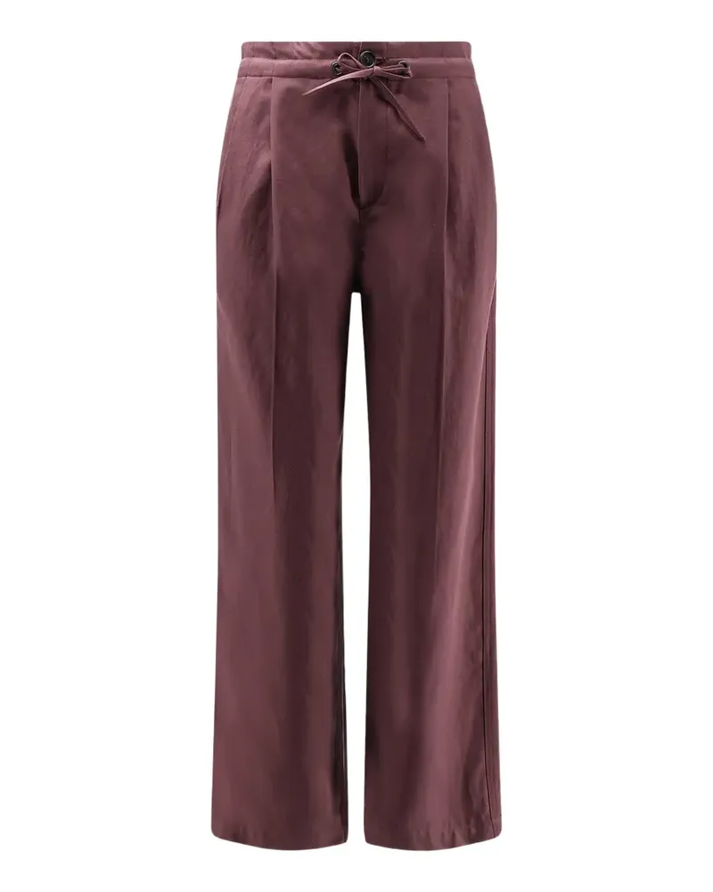 Brunello Cucinelli drawstring pleated trousers - Violett Violett
