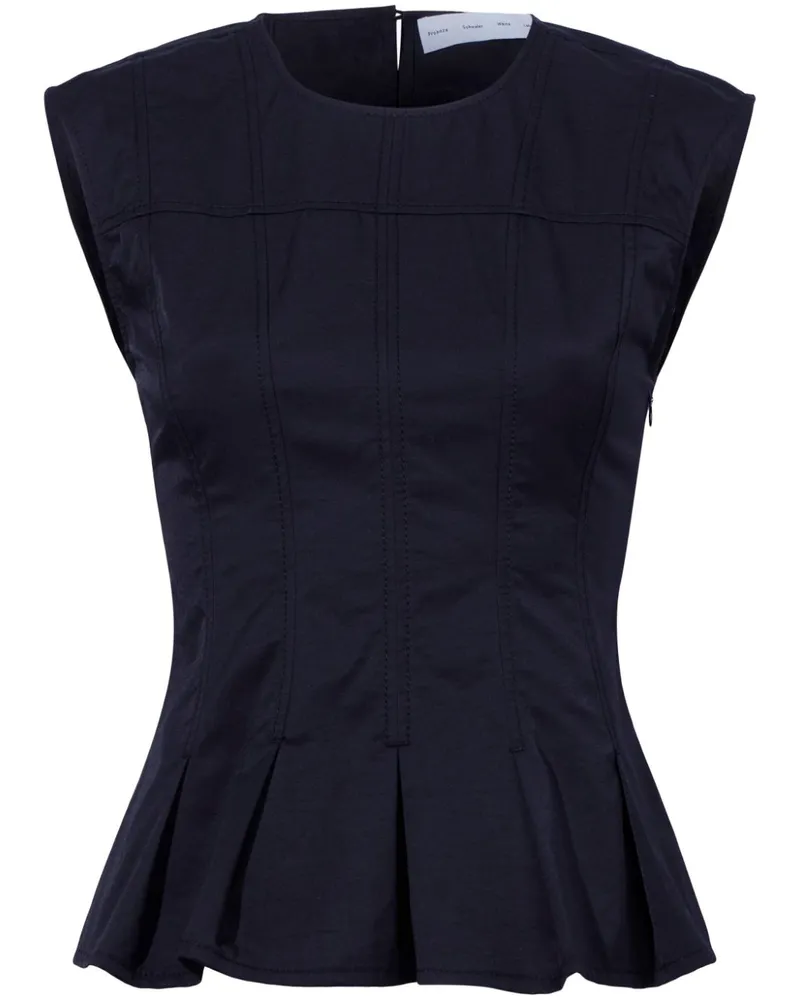 Proenza Schouler Felix Oberteil - Schwarz Schwarz