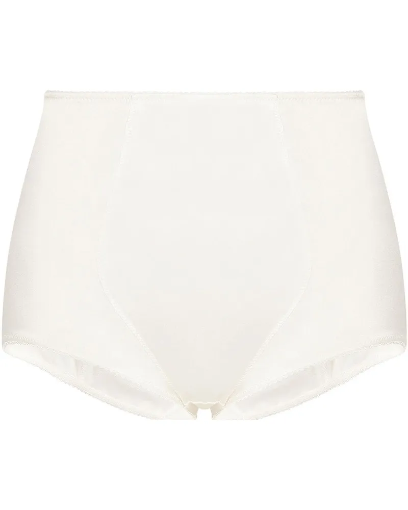 Dolce & Gabbana Satinslip mit hohem Bund - Weiß Weiß