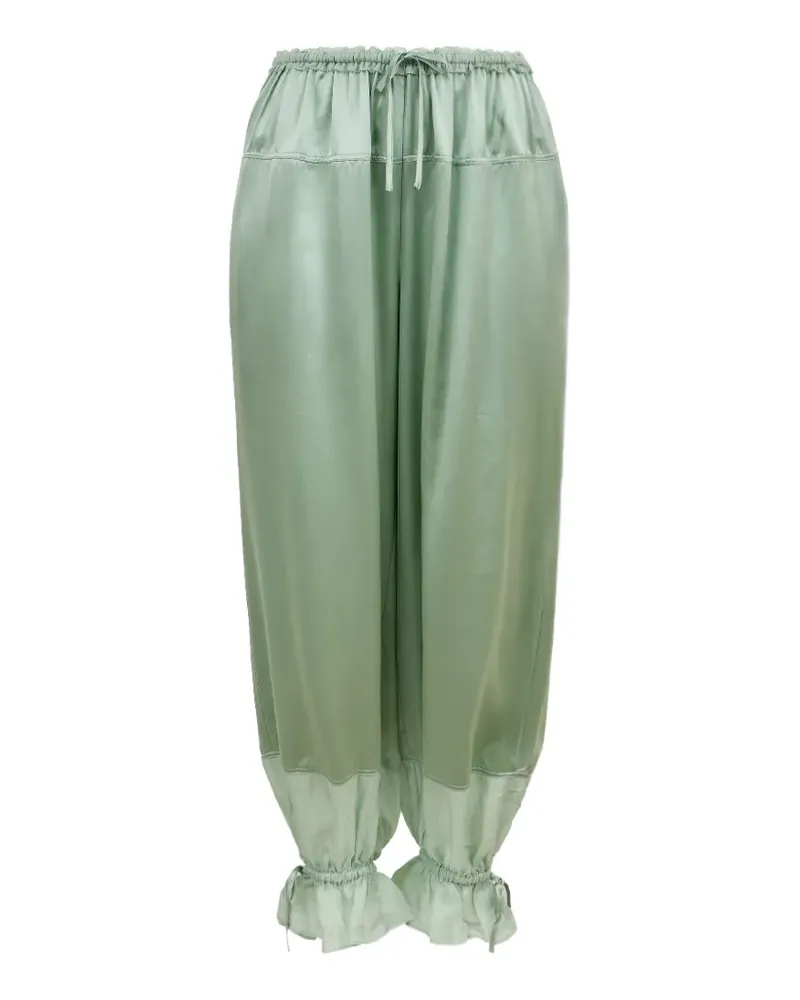 Ulla Johnson Camile balloon-leg silk-satin pants - Grün Grün