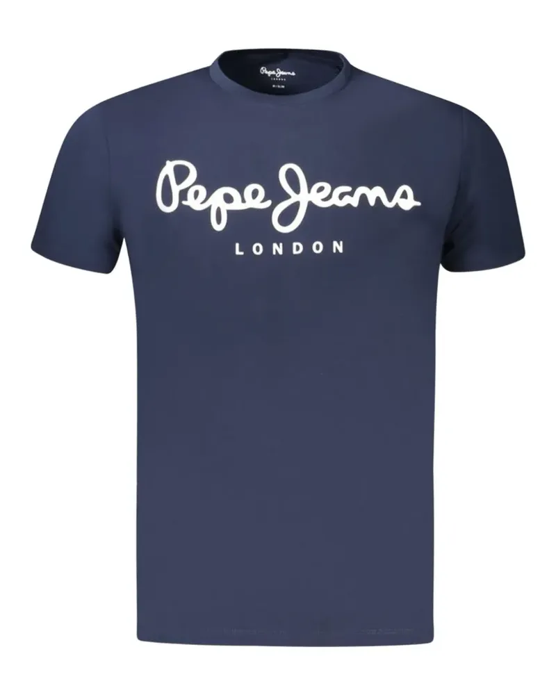 Pepe Jeans logo-print T-shirt - Blau Blau