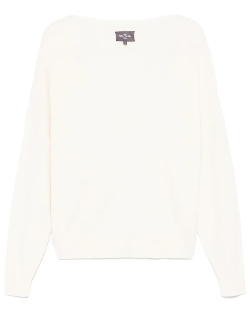 Eric Bompard Pullover mit V-Ausschnitt - Weiß Weiß