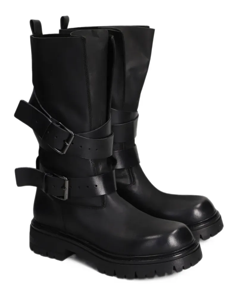 Elena Iachi buckle-strap boots - Schwarz Schwarz