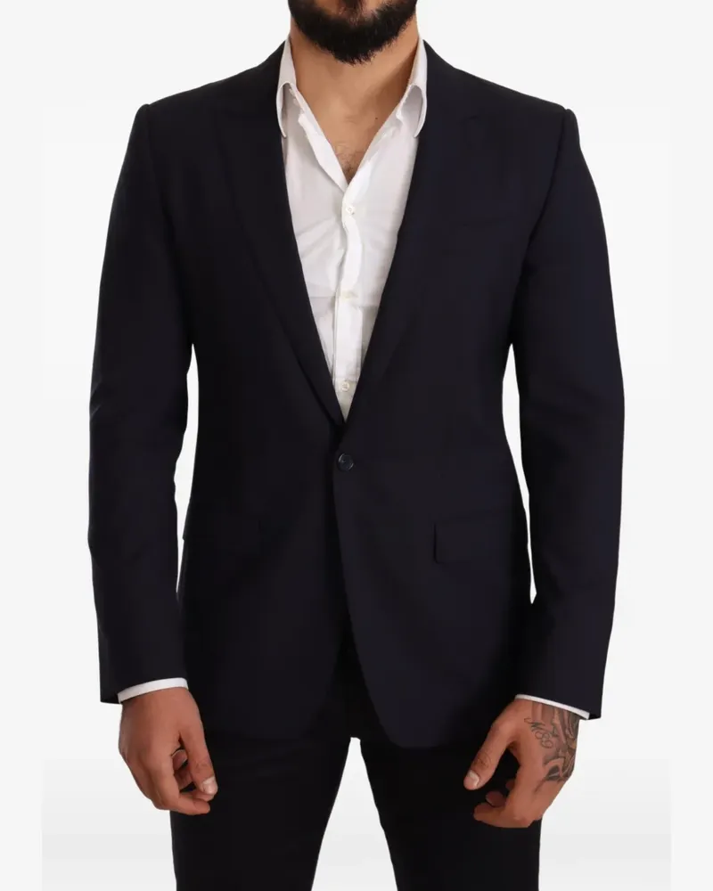Dolce & Gabbana Einreihiges Sakko - Blau Blau