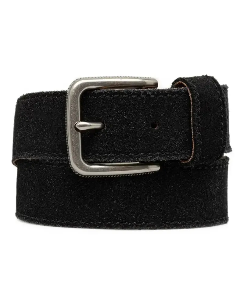 AllSaints suede buckle belt - Schwarz Schwarz