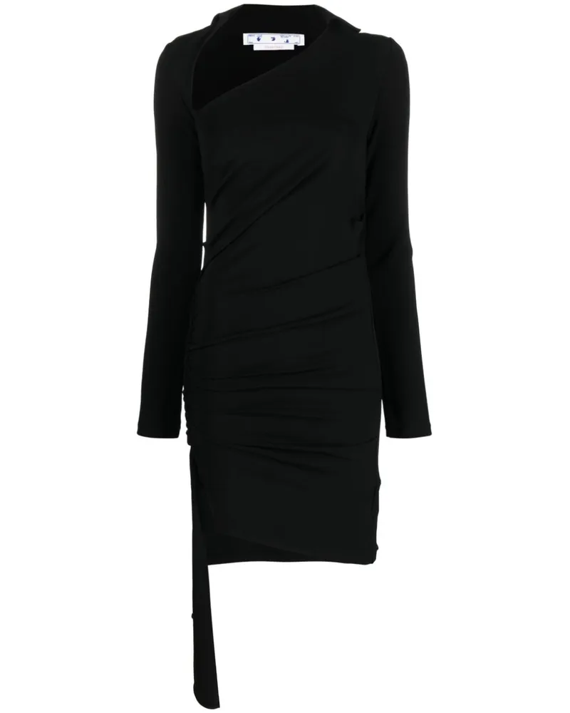 OFF-WHITE Asymmetrisches Minikleid - Schwarz Schwarz