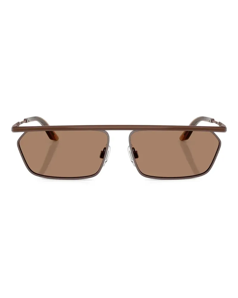 Dolce & Gabbana Sonnenbrille mit eckigem Gestell - Braun Braun
