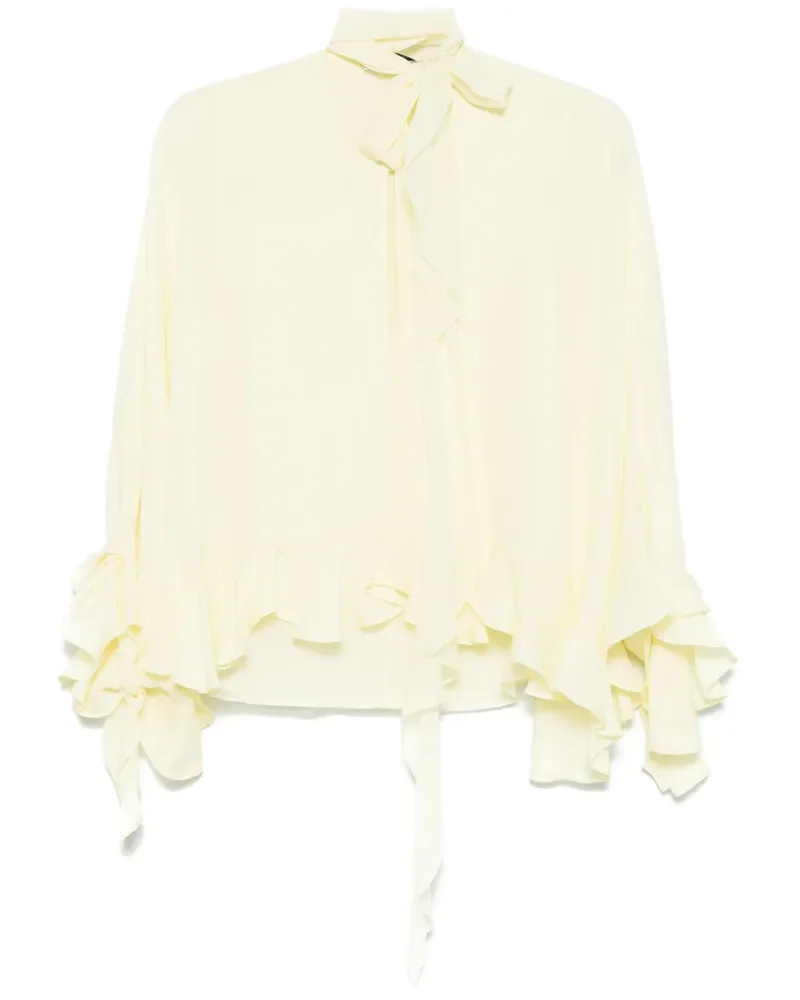 Dorothee Schumacher Semi-transparente Bluse - Gelb Gelb