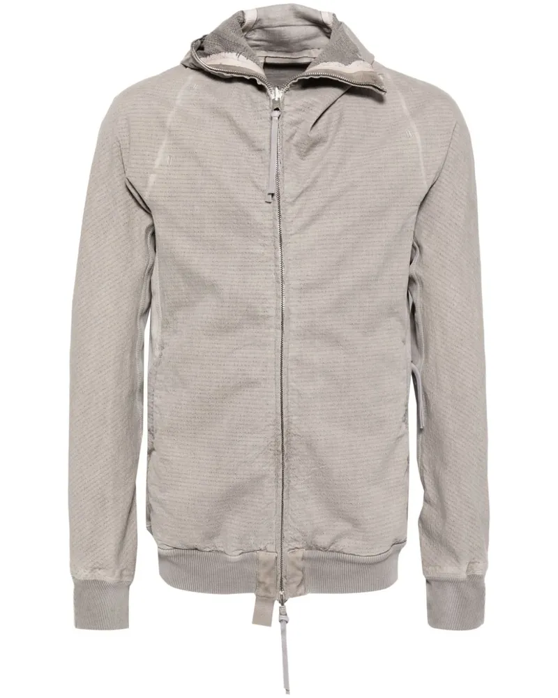 Boris Bidjan Saberi Asymmetrische Kapuzenjacke - Grau Grau