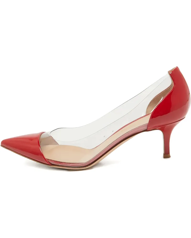Gianvito Rossi Pre-owned Pumps mit transparentem Einsatz 60mm - Rot Rot