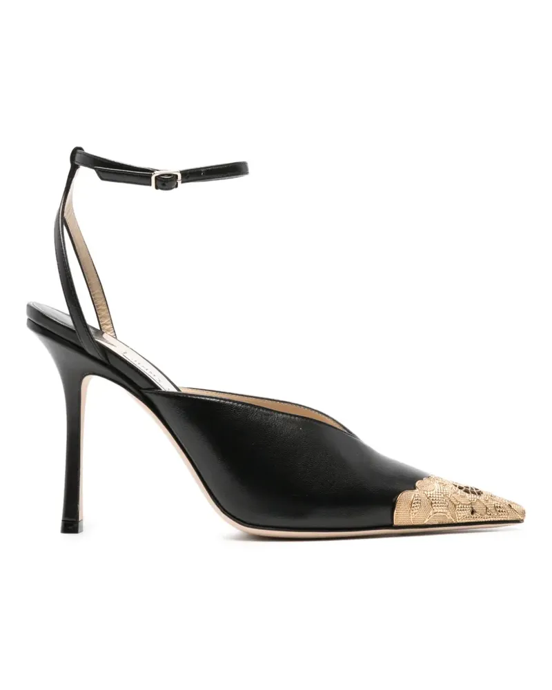 Jimmy Choo Faiz Pumps 100mm - Schwarz Schwarz