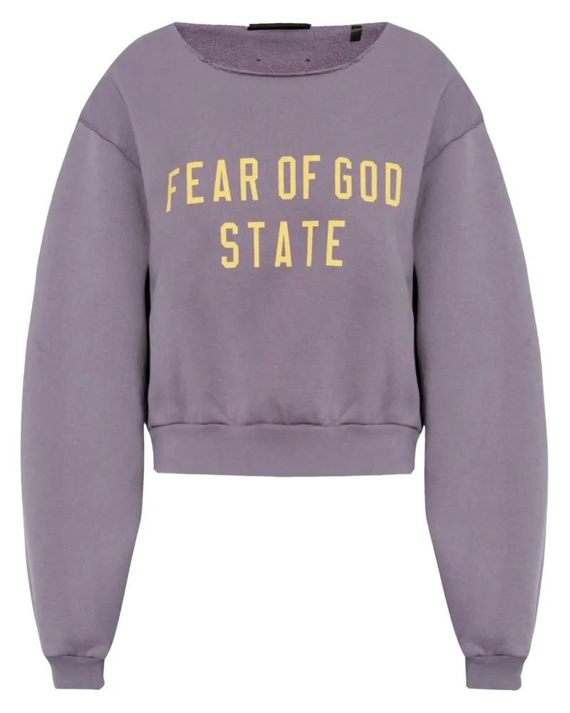 Fear of God Sweatshirt mit Logo-Print - Violett Violett