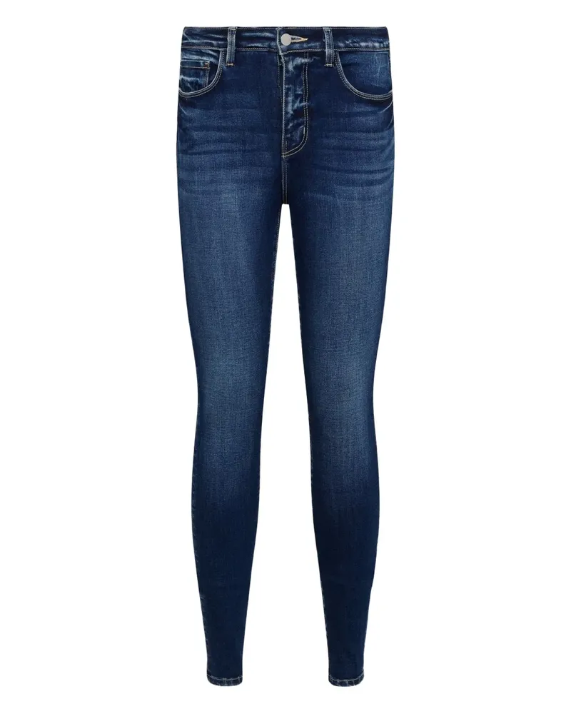 L'Agence Marguerite Jeans mit hohem Bund - Blau Blau