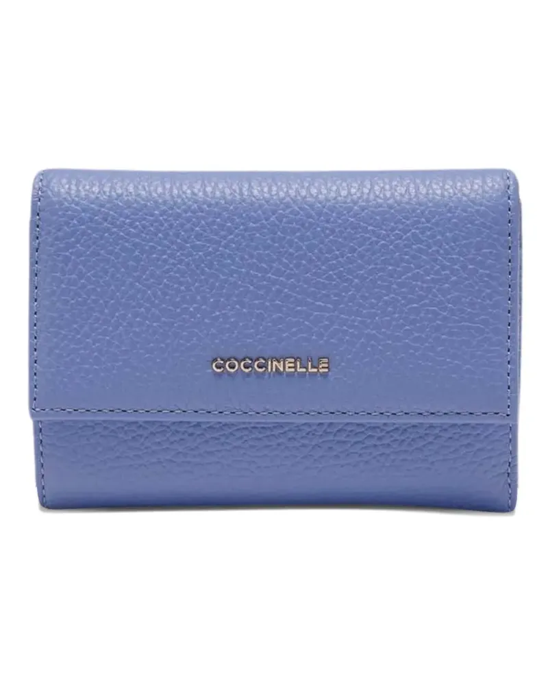 Coccinelle metallic-logo wallet - Blau Blau